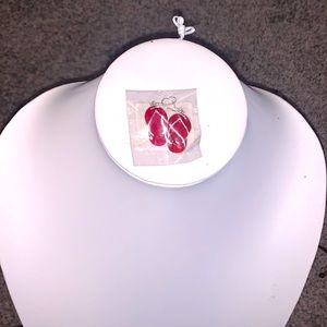 #6 Red Sandal Earrings